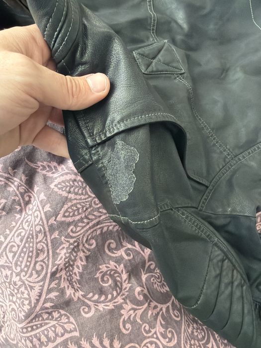 G-star branco leather jacket