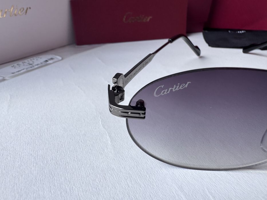 Ochelari de soare Cartier Oval-Rimless CT0579S 145, Noi