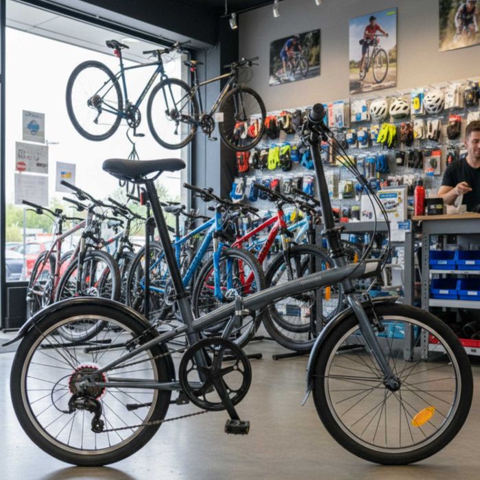 Bicicletă pliabilă BTWIN Fold 120 GRI nouă!