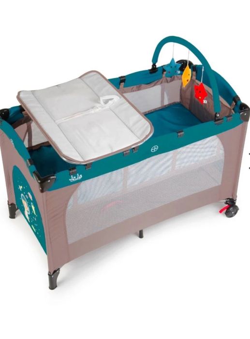 Patut pliant 2 niveluri Juju Sleepy Baby, Space Doggy