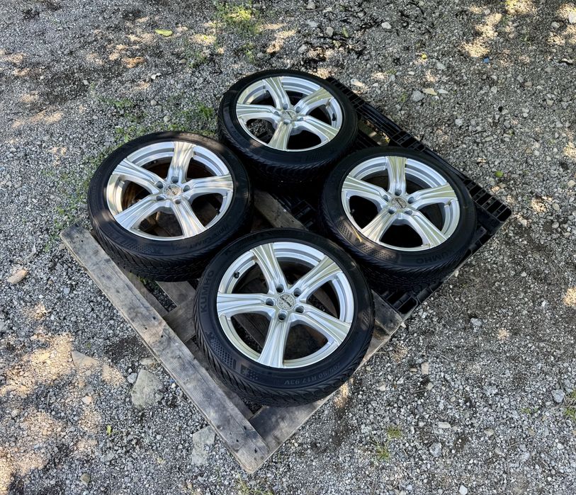 Алуминиеви джанти 17” 5x112+ГУМИ Kumho 205/50/17 за Vw,Skoda,Seat,Audi