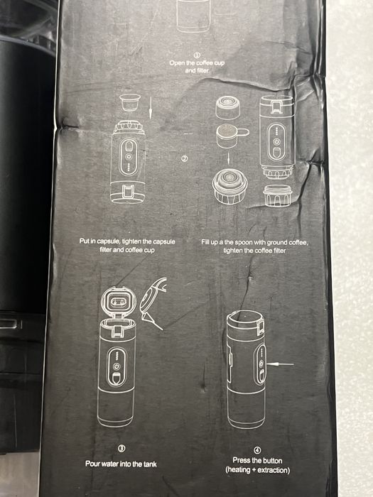 Mini espressor portabil