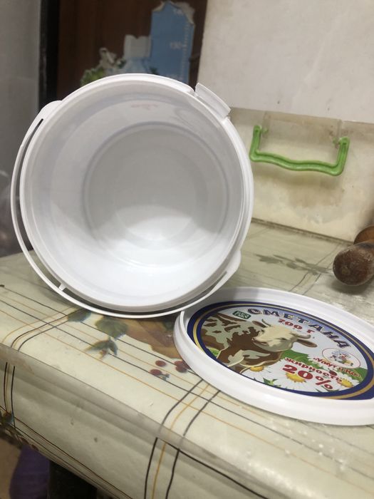 Ведерки из под сметаны 25 тг