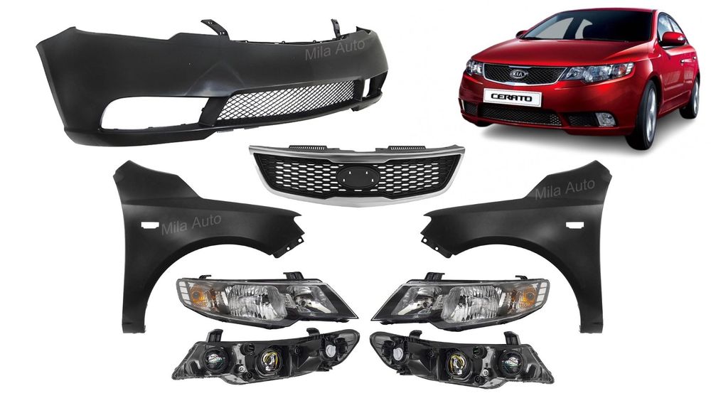 Бампер Kia Cerato (фара решетка крыло фара и др)