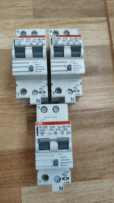 Siguranță automată diferențială ABB FI-LP2 C13 30mA 13A 2P