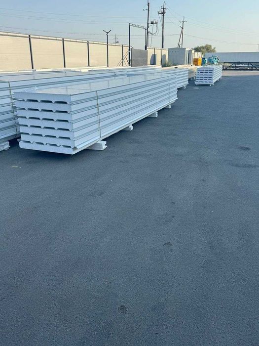 Производство сэндвич панелей (ППС, базальт) / Sendvich panel