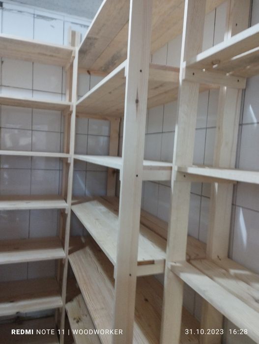 Стеллажи Для склада. из Дерева