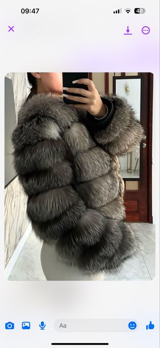 Blana naturala de vulpe polara