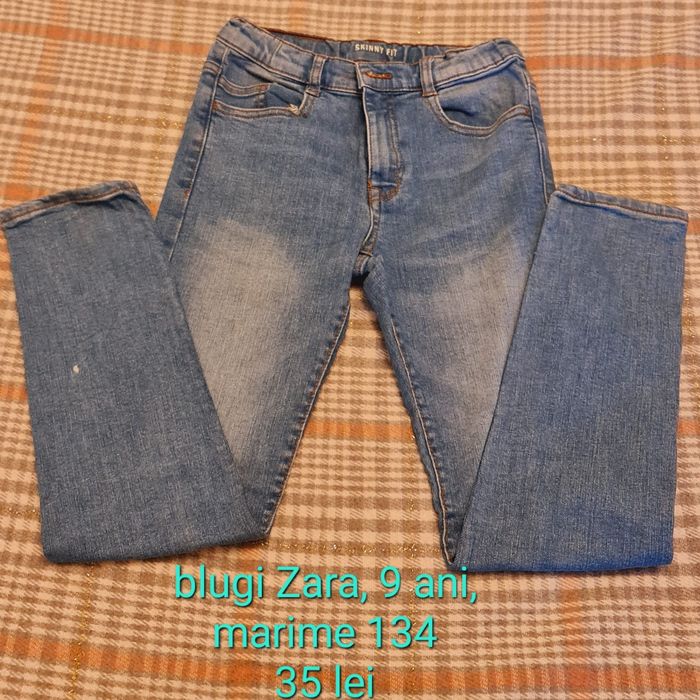 Vand blugi / jeans copii, Zara si H&M, 8-10 ani, marime 128-140