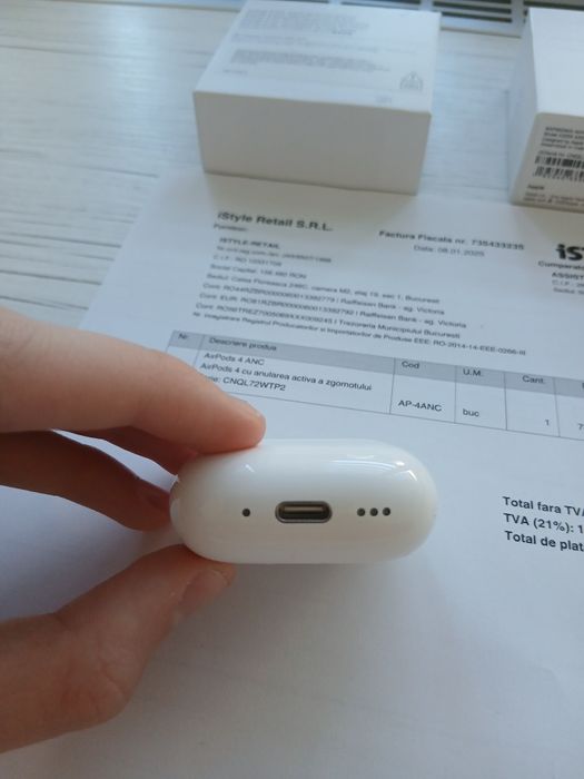 AirPods 4 ANC – folosite rar, stare excelentă
