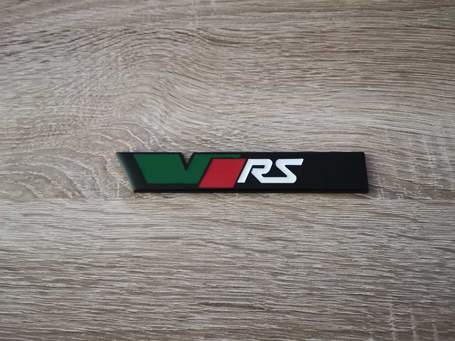 Skoda VRS Шкода ВРС черен надпис стар стил