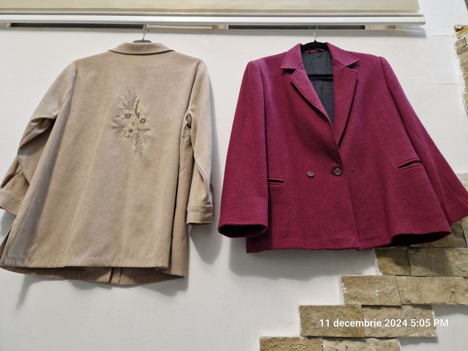 Palton NOU cu blana naturala, Haine de blana,Haina matlasata lunga