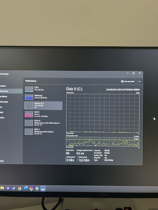 Laptop 15.6” gaming Asus Rog Strix G513IM - RTX 3060, ryzen 7, 16gb ram, 1tb ssd m2