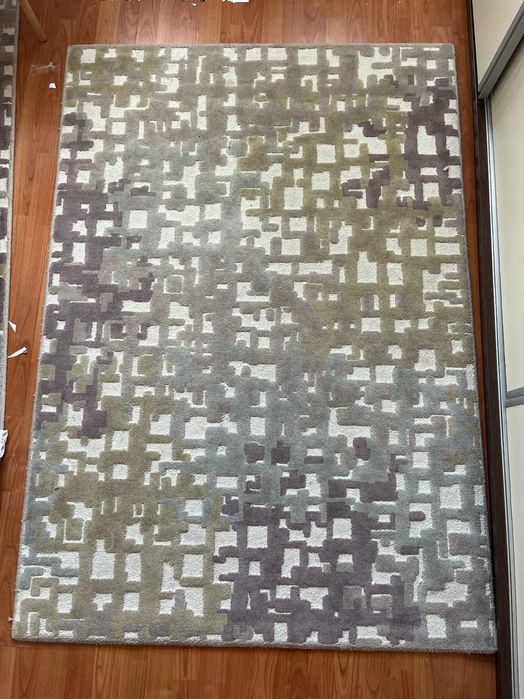 Covor Domino, polipropilena, 80 x 150 cm, model geometric graffiti