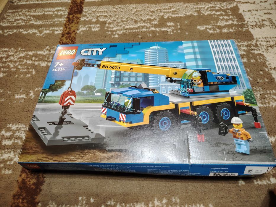 Lego City Mobile Crane pentru 7+ Ani 340 piese, Lego 60324 automacara.