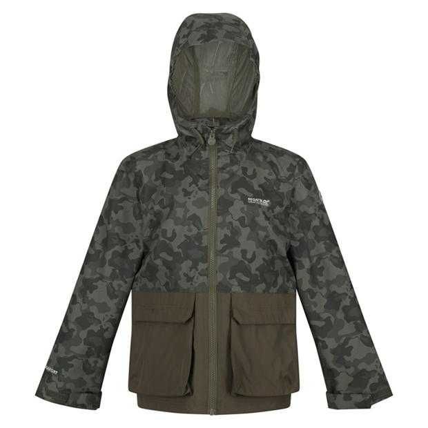 Детско камуфлажно водоустойчиво яке Regatta Hywell Waterproof Jacket размер от 7 до 13 годишни