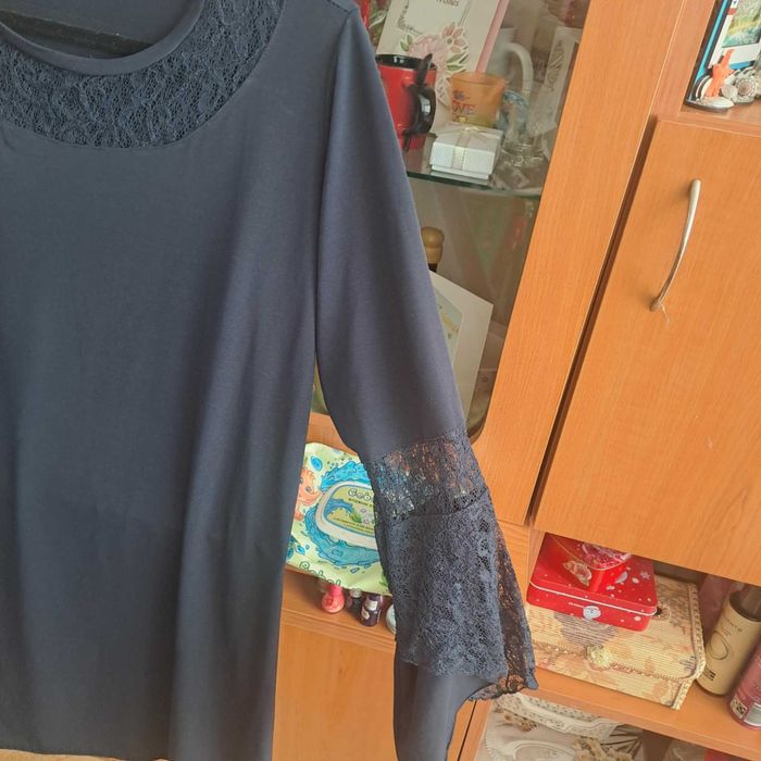 Тъмносиня дамска рокля