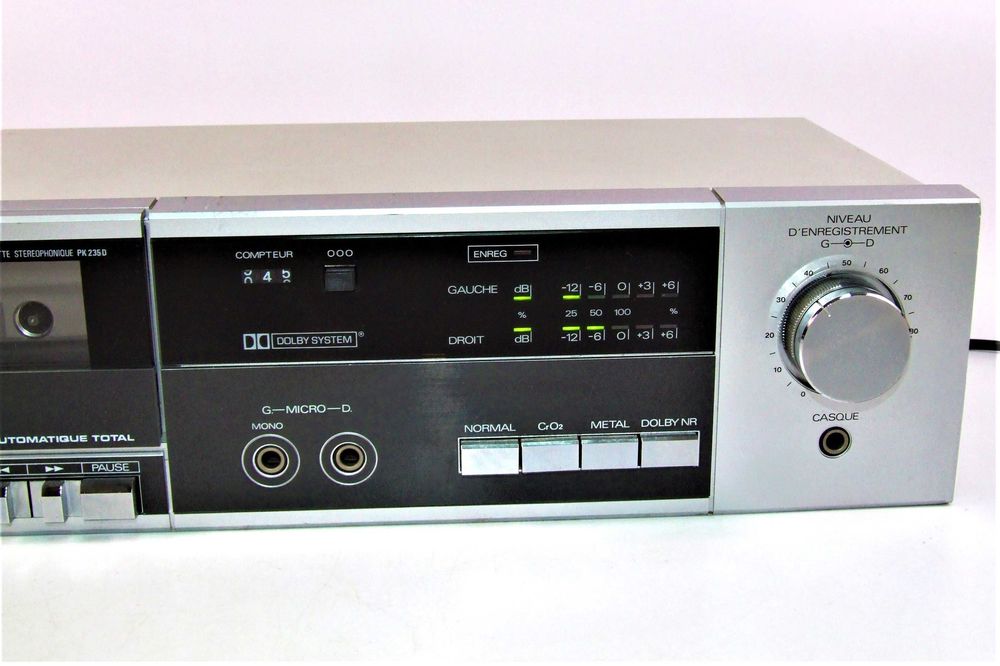 Casetofon deck Brandt PK235D stereo, dolby, Made in France, arata si functioneaza ca NOU