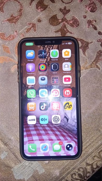 iPhone 11 Pro Max 64GB Ақ, Face ID жұмыс істейді