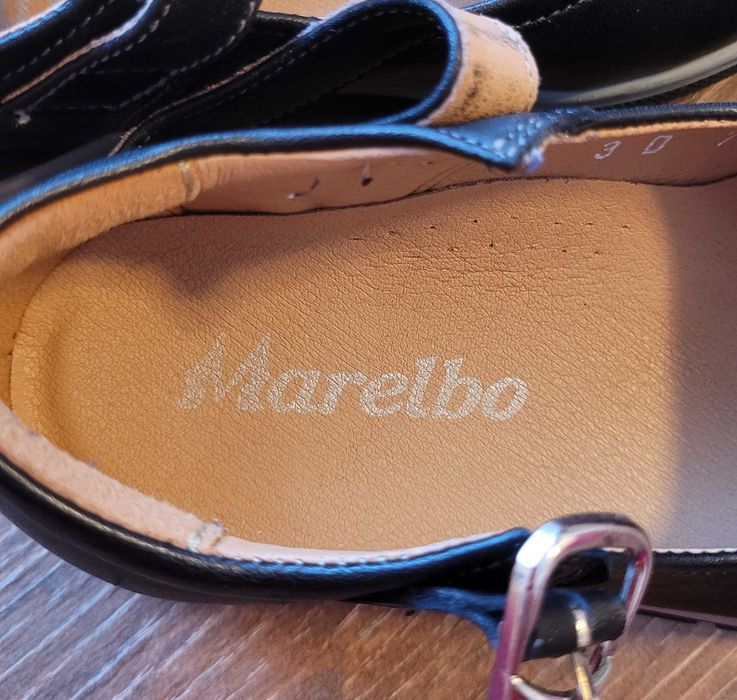 Pantofi din piele Marelbo pentru fete marimea 29