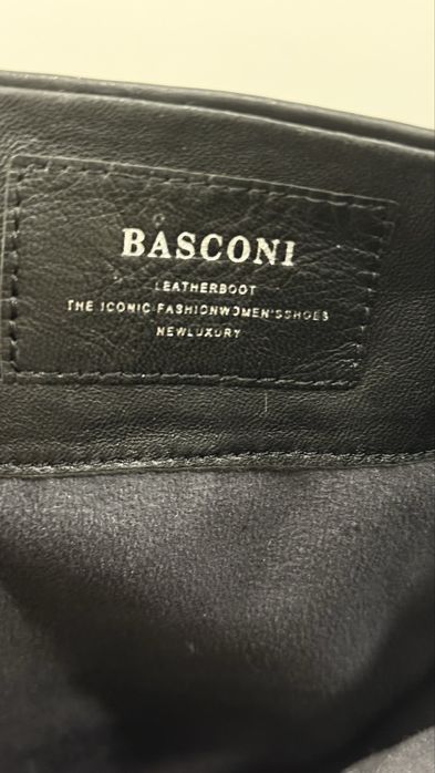 Продам зимние сапоги кожаные BASCONI