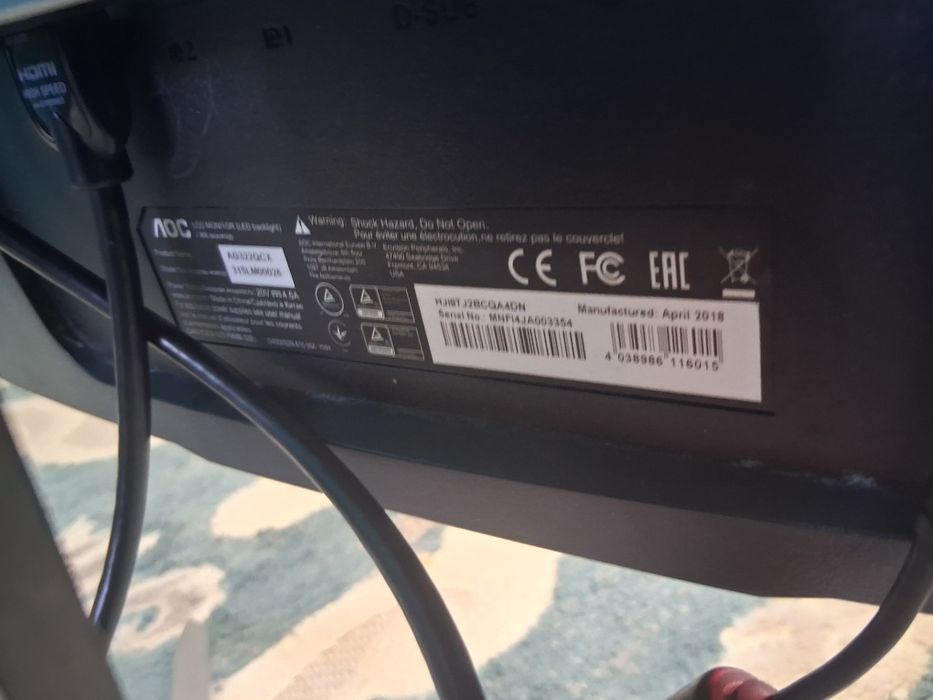 Vand monitor geming  aoc agon model AG322QCX