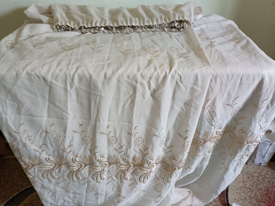 Шторы, тюль греческая.