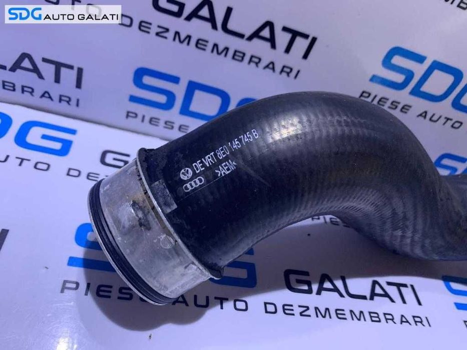 Furtun Conducta Presiune Aer Radiator Intercooler Audi A4 B6 1.9 TDI AWX AVF 2001 - 2005 Cod 8E0145745B