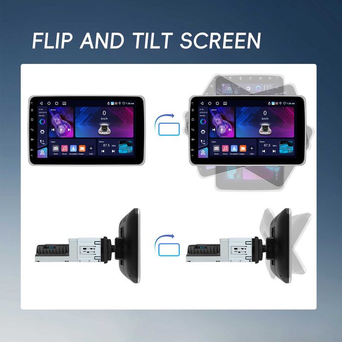 Navigatie 10 inch 1 DIN (4GB RAM)