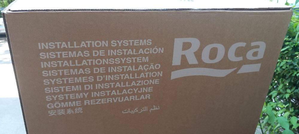 НОВА неразпечатвана В ГАРАНЦИЯ структура за вграждане  ROKA,тоалетна чиния