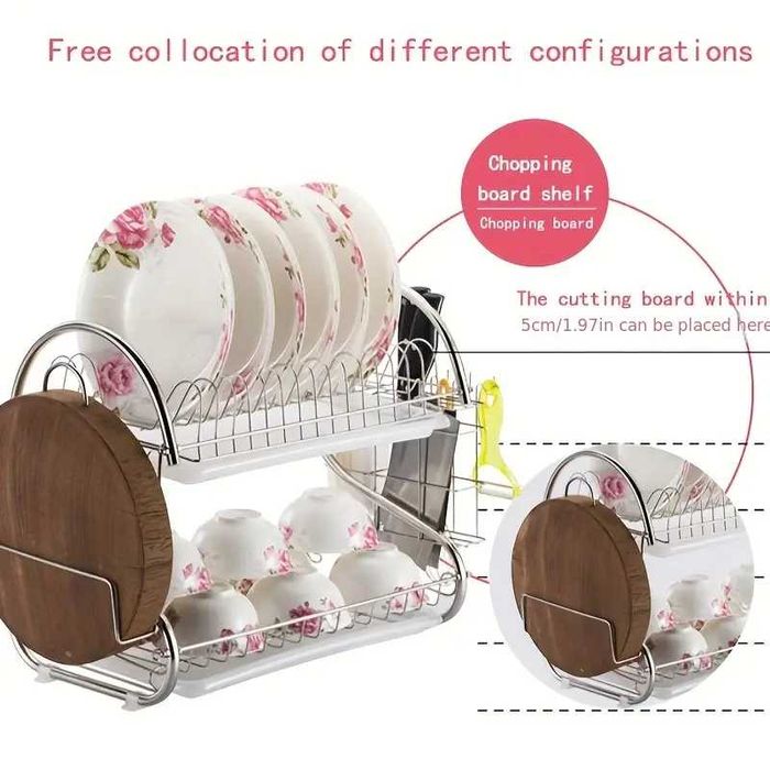 Сушилня за чинии на две нива