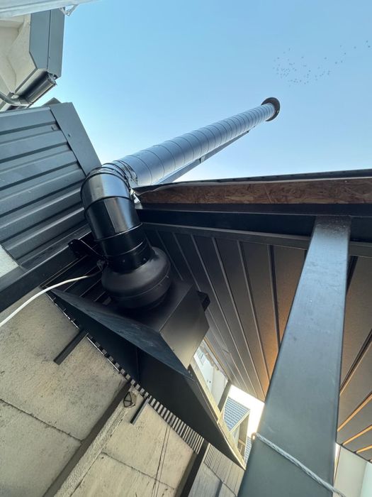 Hota tabla de 2mm cu burlan de 3 metri si motor ventilator