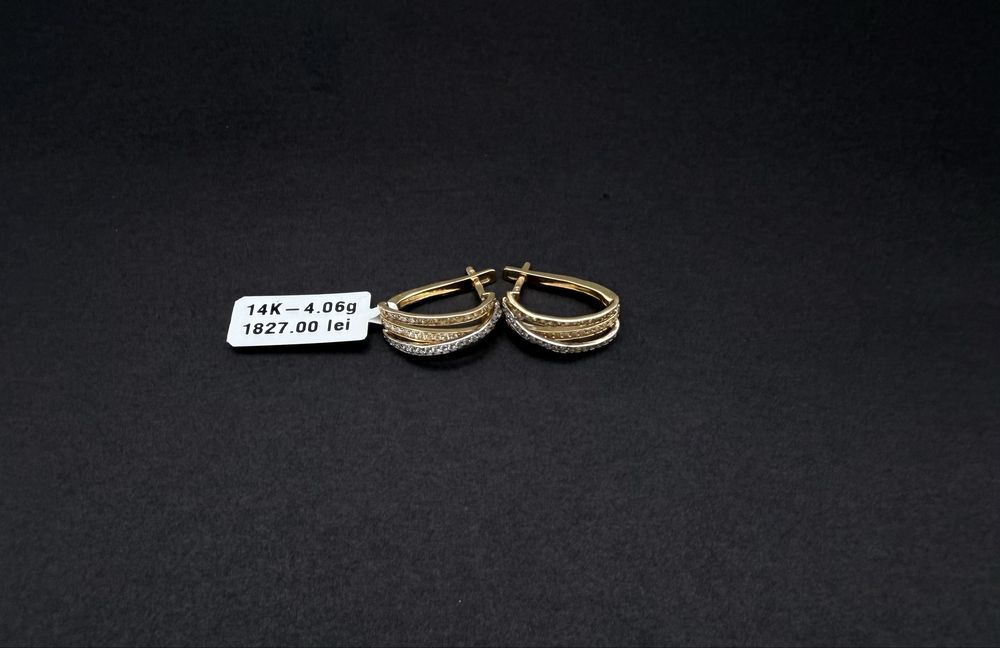 Bijuteria Royal cercei aur 14k 4.06 gr