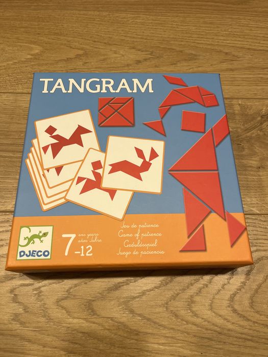 Joc Tangram cu 7 piese din lemn, Djeco