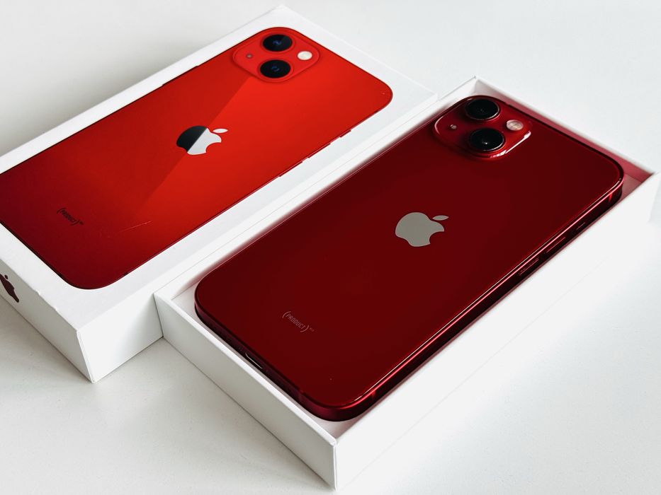 НОВ! Iphone 13 128GB Red 100% Батерия! Гаранция 6 месеца