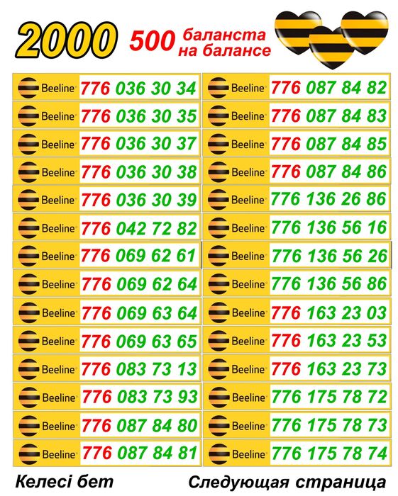 Сим карты. Красивые номера Билайн От А до Я.
