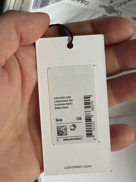 Calvin Klein Jeans seasonal sapca unisex alba cu logo negru os noua