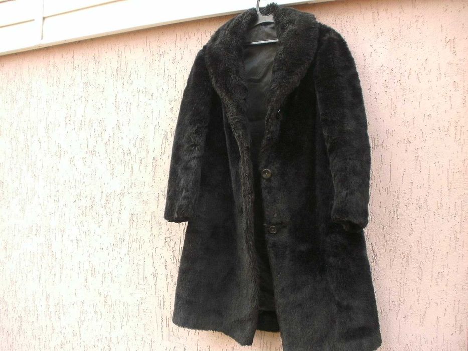 Дамски кожух еко кожа