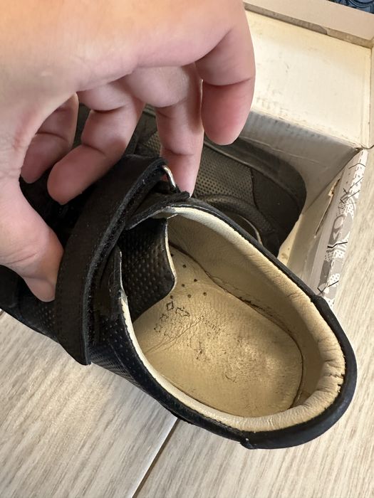 Туфли школьные кожанные