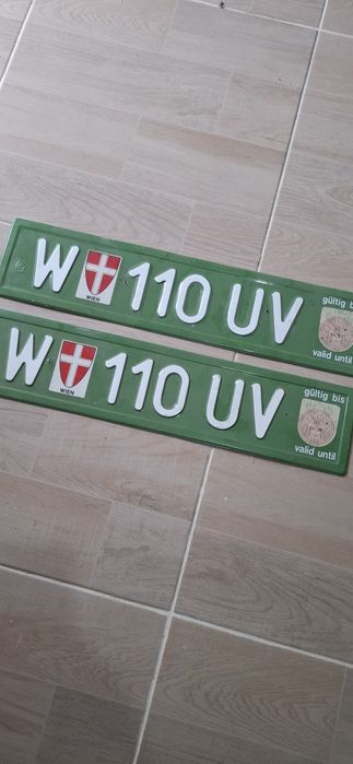 Стари Австрийски автомобилни номера