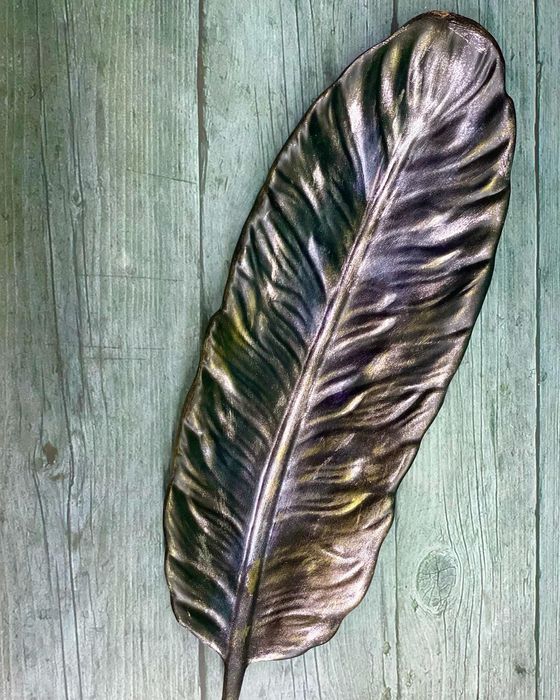 Поднос - Лист ручная работа.