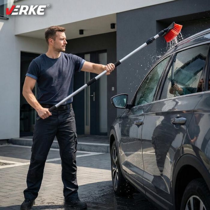 Perie telescopica pentru curatat si spalat auto, masini, camioane si