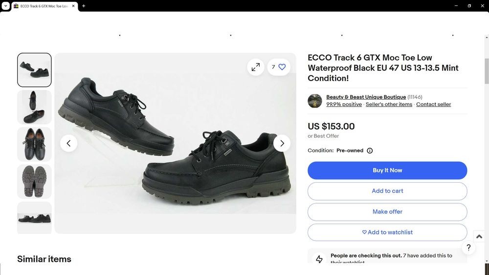 ECCO GORE-TEX Leather Shoes размер EUR 42 обувки водонепромокаеми естествена кожа - 919
