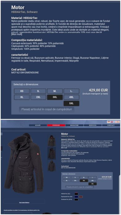 Geaca groasă de iarnă Wellensteyn MOTORO Biker Cafe Racer, Nr 3XL (men