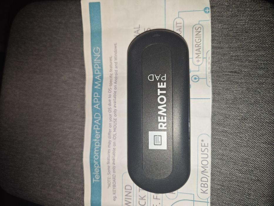 TeleprompterPAD Remote – telecomandă Bluetooth pentru telefon/tabletă