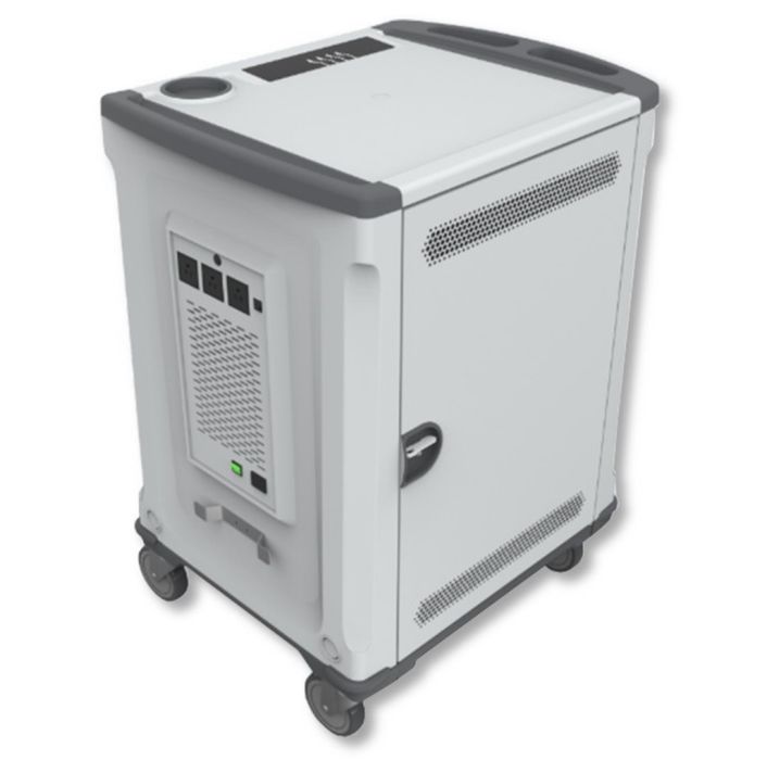 Carucior /Dulap statie de incarcare pentru 33 dispozitive IT mobile
