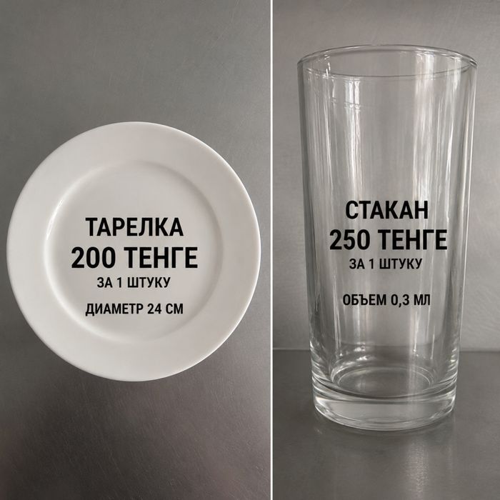 Посуда новая стеклянная