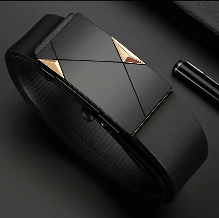 Мъжки комплект от 3 броя Елегантно/официални кожени колани -9%Промоция