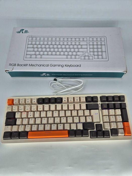 Tastatură Mecanică Wireless Rii RK909, RGB, Tri-Mode - Grad FB