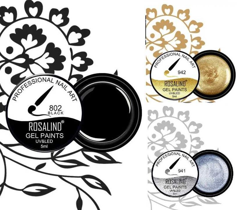 ROSALIND Uv & Led гел боя за рисуване и декорации